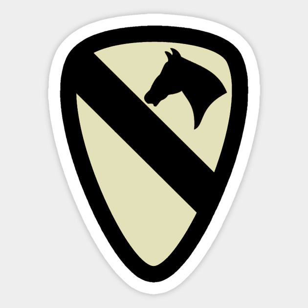 1st Cavalry Division Sticker by Jared S Davies